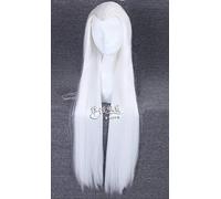 Perruque Sansei III Shili Peach Blossom Night Flower Night Flower Wig 100 cm Black Beauty Tip Costume Couleur : PL-183 (blanc) 80 cm Plus épais