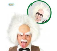 Perruque Savant Fou Beetlejuice Blanche - Taille Unique Blanc