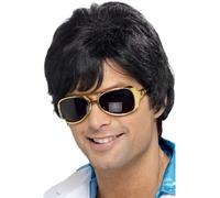 Perruque Shag Années 70 Pour Hommes Perruque Disco Fantaisie Noire