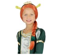 Perruque Shrek Fille Orange Fiona Perruque Plissée Costume De Conte Enfant
