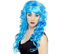 Perruque sirene bleue