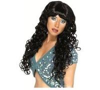 Perruque Sirene/fee Noire noire G