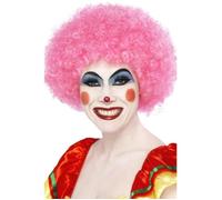 Perruque - SMIFFY'S - Clown - Rose - Bouclé - Volumineux