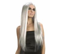 Perruque - Sorcière - Grise - Longue - Adulte - Femme