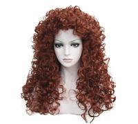 Perruque synth tique longue et boucl e Aimole pour femme, cheveux r sistants la chaleur (130-Fox Red)
