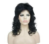 Perruque synth tique longue et boucl e pour femme Aimole Lady (1-Noir)