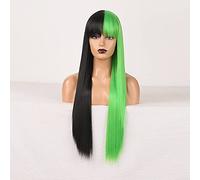 Perruque Synthétique Afro Crépue Bouclée De Couleur Orange Ondulée Naturelle Longue Pour Femmes Noires Et Blanches, Perruques Grises En Fibre Haute Température Pour Femmes (Couleur : Blanc, Longueur