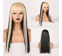 Perruque Synthétique Afro Kinky Curly Orange Couleur Vague Naturelle Longue Perruque Pour Femmes Noires Blanches Haute Température Fibre Cheveux Gris Perruques Pour Femmes (Couleur : Blackgold Bangs,