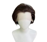 Perruque synthétique Bob Lace Front Wig transparente HD 13x4, densité 150, perruques courtes et lisses de 8 pouces for femmes