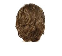 Perruque synthétique bou brune avec frange, 1 pièce, perruque courte for femmes, coiffure pleine d'esprit, cheveux mignons for dames, fête de Cosplay quotidienne(302)