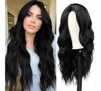 Perruque Synthétique Bouclée Noire Longue Et Ondulée Pour Femme, 24 Pouces, Naturelle M