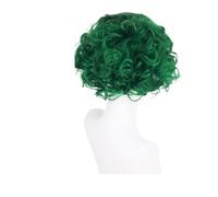 Perruque synthétique courte bou Blonde platine, 1 pièce, coiffure élégante for femmes, perruques Drag Queen, Costume Cosplay(Green)