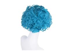 Perruque synthétique courte bou Blonde platine, 1 pièce, coiffure élégante for femmes, perruques Drag Queen, Costume Cosplay(Blue)