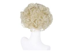 Perruque synthétique courte bou Blonde platine, 1 pièce, coiffure élégante for femmes, perruques Drag Queen, Costume Cosplay(Light Blonde)
