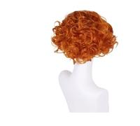 Perruque synthétique courte bou Blonde platine, 1 pièce, coiffure élégante for femmes, perruques Drag Queen, Costume Cosplay(Orange)