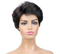 Perruque synthétique courte et ondulée en cheveux synthétiques mélangés pour femmes, résistante à la chaleur, P1B/30, perruques quotidiennes-P1B/30-6 pouces