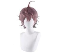 Perruque synthétique de cosplay de Danganronpo Naegi Makoto pour déguisement de fête d'anime