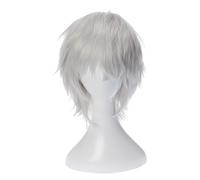Perruque synthétique de cosplay de Gintama Sakata Gintoki pour déguisement de fête d'anime