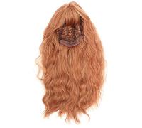 Perruque synthétique longue ondulée bouclée dorée, cheveux pelucheux, perruques de fête Cosplay pour femmes, Concerts d'halloween, soirées à thème