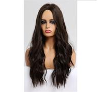 Perruque Synthétique Longue Pour Femme - Cheveux Naturels Ondulés Au Milieu - Perruque Féminine