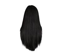 Perruque Synthétique Perruque de cheveux humains droite avec frange 3x1 HD perruques frontales en dentelle sans colle(32inches)