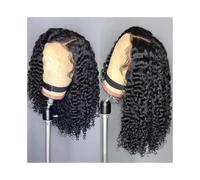 Perruque Synthétique Perruques courtes sans colle en cheveux humains brésiliens ondulés 7x6 Naturelles Perruques(14inches)