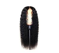 Perruque synthétique Porter une perruque douce bouclée profonde perruque synthétique vague profonde for les femmes noires perruques de remplacement de couleur noire naturelle for une utilisation quoti