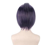 Perruque synthétique pour cosplay de l'anime Hitman Reborn Kuromu Dokuro
