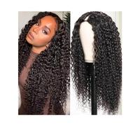 Perruque synthétique U Part Wig crépus bouclés perruques for femmes noires, 10-26 pouces cheveux humains U forme pince en perruques bouclés U partie Remy Extension de cheveux humains Cosplay Perruque(