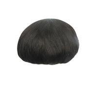 perruque Système de remplacement cheveux humains, unités fines mono combinées avec des en PU perruque pour hommes(8x10)