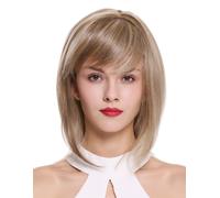 Perruque Teil-Monofilament Court Longue Jusqu'aux Épaules Longbob Blond Méché