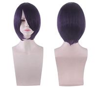 Perruque tendance à la mode pour un usage quotidien Cosplay Perruque cheveux courts Épais Face fermée Cheveux courts Couleur de la tête Bobo Couleur : 3021-06/bleu mixte