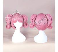 Perruque tendance pour Halloween, fête de Noël, cosplay, Demon Fox X Servant SS Skull Palace Song Stay More Anime Perruque Rose fumé