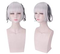 Perruque tendance pour Halloween, fête de Noël, déguisement Gambler's Abyss Peach Guru Ki Luo Li Student Council Président Coiffe Bandeau Cosplay Perruque
