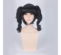 Perruque tendance pour Halloween, Noël, fête, déguisement, perruque Cos perruque torsadée en lin noir marron foncé Lolita Anime perruque