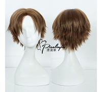 Perruque tendance pour un usage quotidien Cos Wig Touken Ranbu Press Cut Hasebe Sun Xiang Brown Center Short Anime 379