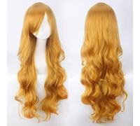 Perruque tendance pour un usage quotidien Cosplay perruque 80 cm de long cheveux bouclés style universel épais Air curling visage coiffe couleur Jf80-6