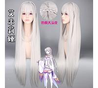 Perruque tendance pour un usage quotidien From Zero to Life In Another World Heroine Emilia Cos Anime Wig