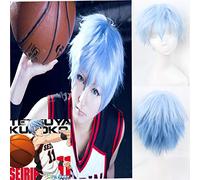 Perruque tendance pour un usage quotidien Kuroko's Basketball Kuroko Tetsuya Cos perruque bleu glace mixte rebelle adolescent anime perruque