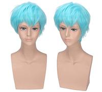 Perruque tendance pour un usage quotidien Master Shengda version coréenne de Bigbang Choi Shengxian Top avec le même style de perruque pour homme Liuhai Blue Fluffy Short Hair