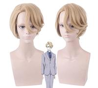 Perruque tendance pour un usage quotidien Merchant Richard Mystery Identification Cos Wig Richard Linen Gold Micro Roll
