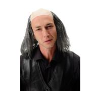Perruque Tête Chauve Demi Papy Noir Gris Age Opa Igor Frankenstein Long Fou