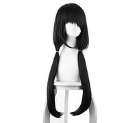 Perruque Tokisaki Kurumi Anime Cosplay Anime DATE A LIVE 3 Cosplay Nightmare Black Tiger Mouth Clip Pony Tail Anime Cosplay Perruque