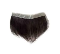 Perruque Toupet de cheveux humains, peau fine, Base en PU, postiche frontal, Patch, prothèse capillaire for hommes(Dark Brown#2)
