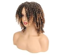Perruque Tressée 10 Pouces, Cheveux Synthétiques Courts Bob Pour Femmes, Noir, Blond, Rouge, Dreadlock, Faux Locs, Perruque Torsadée Bouclée