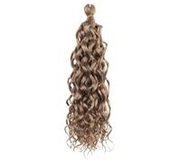 Perruque tressée ondulée bouclée océan, cheveux au Crochet ondulés profonds, extensions de tresses synthétiques à boucles douces de bohème(M30-27,24 inch)
