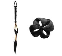 Perruque tressée torsadée avec fil doré pour mariée chinoise style national pour photographie