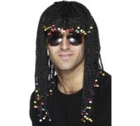 Perruque tresses Afro noires noires G