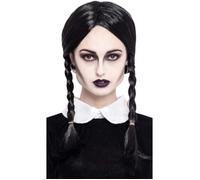 Perruque Tresses Mercredi - PARTILANDIA 2010, S.L. - Noir - Halloween - Adulte