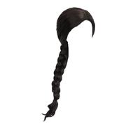 Perruque Tresses Noires Longues - Fibre Haute Température 80cm, Ajustable 52-58cm | Perruque Noire Sorcière Halloween Pour Cosplay | Cheveux Synthétiques Réalistes Pour Fêtes Déguisées Et Événements